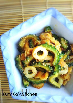 夏はゴーヤ❗️ゴーヤとちくわの味噌炒め-レシピのメイン写真