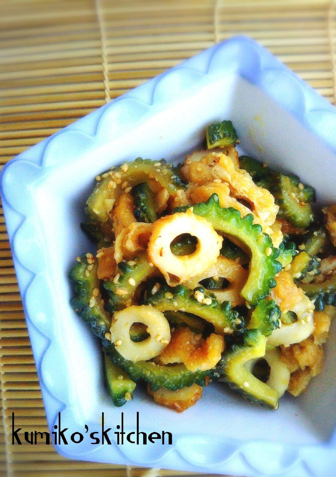夏はゴーヤ❗️ゴーヤとちくわの味噌炒め-レシピのメイン写真