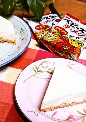 【ベビースター土台のレアチーズケーキ】-レシピのメイン写真