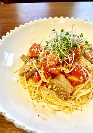 あっさり☆トマトとベーコンの冷製パスタ-レシピのメイン写真