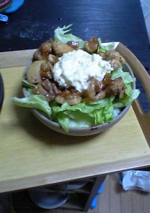 テリチキマヨ丼-レシピのメイン写真