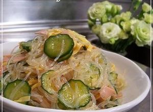 学校給食のバンサンスー☆中華風春雨サラダ-レシピのメイン写真