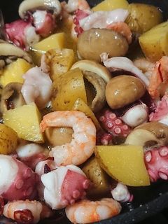エビとタコ達の超簡単アヒージョ-レシピのメイン写真