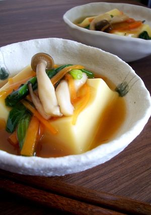 卵豆腐のお野菜あんかけ-レシピのメイン写真