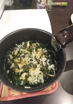 わかめを食べる納豆あさりスープ-レシピのメイン写真