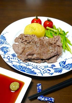 簡単！箸でいただく☆ペーパーステーキ-レシピのメイン写真