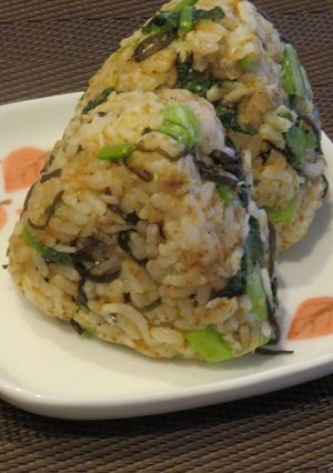 小松菜の菜飯&炒飯-レシピのメイン写真