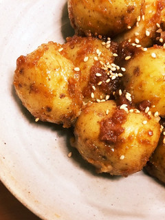 小粒な新じゃがの甘味噌炒め-レシピのメイン写真