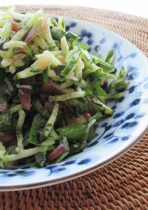 胡瓜・茗荷・大葉・紀州梅の和えサラダ-レシピのメイン写真