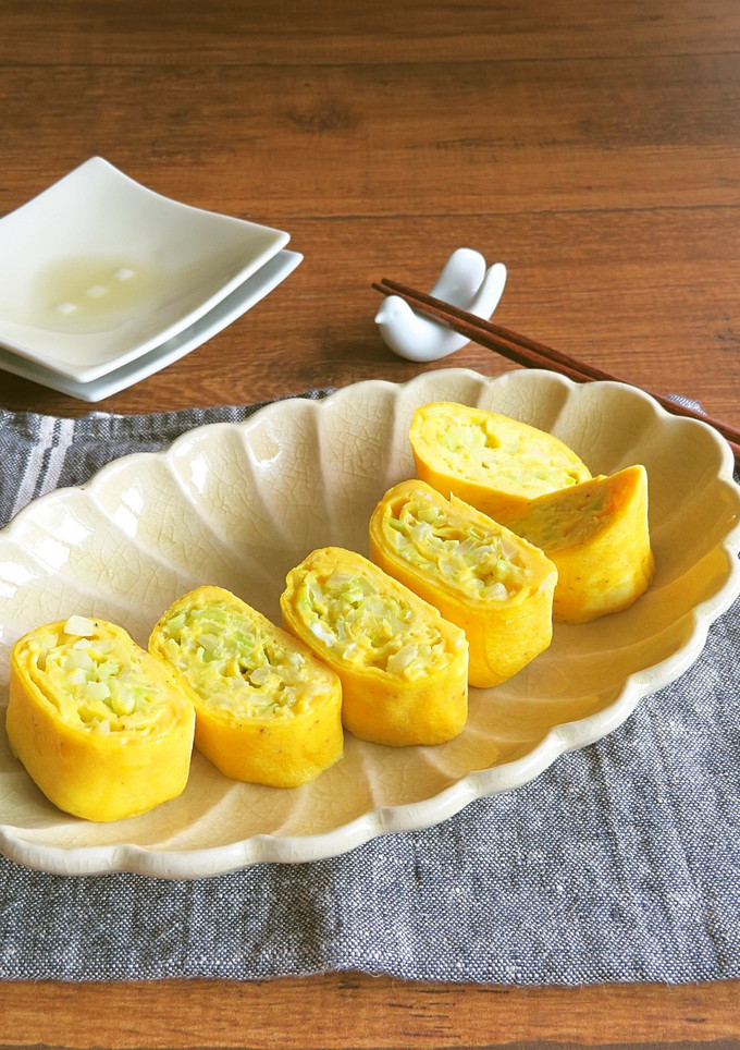黒こしょう香る♪キャベツの卵焼き-レシピのメイン写真