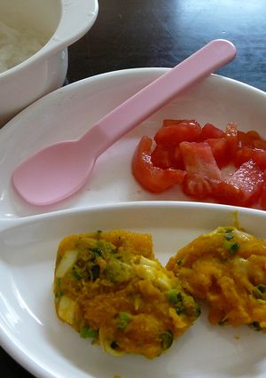 南瓜チーズお焼き・離乳食9ヶ月～11ヵ月-レシピのメイン写真