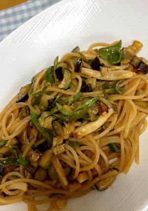夏野菜のニンニクパスタ-レシピのメイン写真