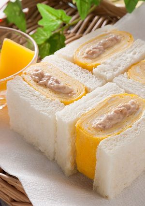 シーチキンマヨネーズの厚焼き卵サンド-レシピのメイン写真