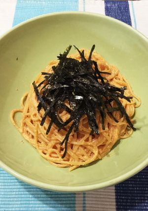 タラコが苦手な男が作った明太子パスタ-レシピのメイン写真