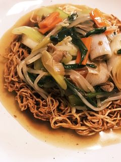 残ったそーめんで皿うどん♪-レシピのメイン写真
