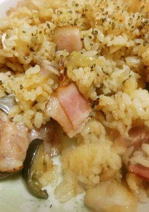 ドライトマトとタラの炊き込みご飯-レシピのメイン写真