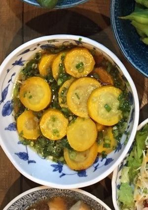 黄ズッキーニの煮浸し-レシピのメイン写真