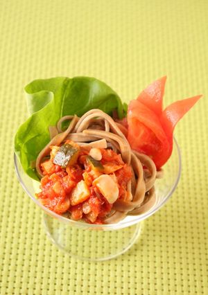 冷麺のトマトソースかけ-レシピのメイン写真