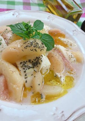 オシャレな桃のカプレーゼ-レシピのメイン写真