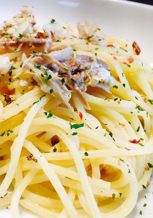 フグのオイル漬けペペロンチーノ-レシピのメイン写真