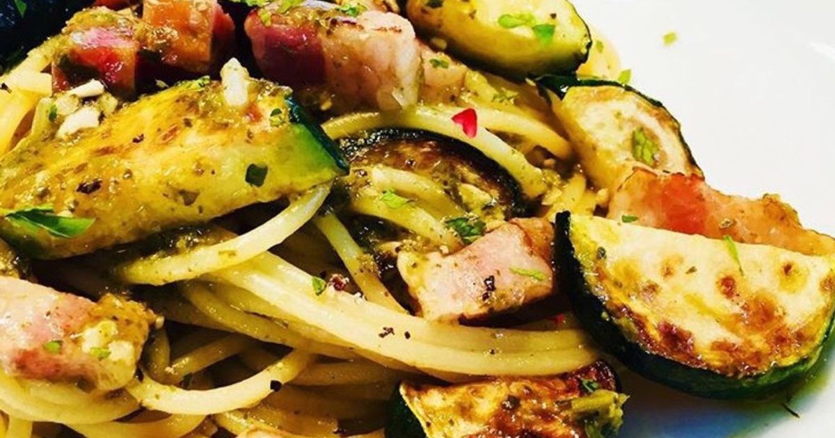 ズッキーニとベーコンのジェノベーゼ by ∞suisai∞ 【クックパッド