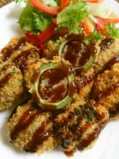 肉詰めゴーヤフライ-レシピのメイン写真