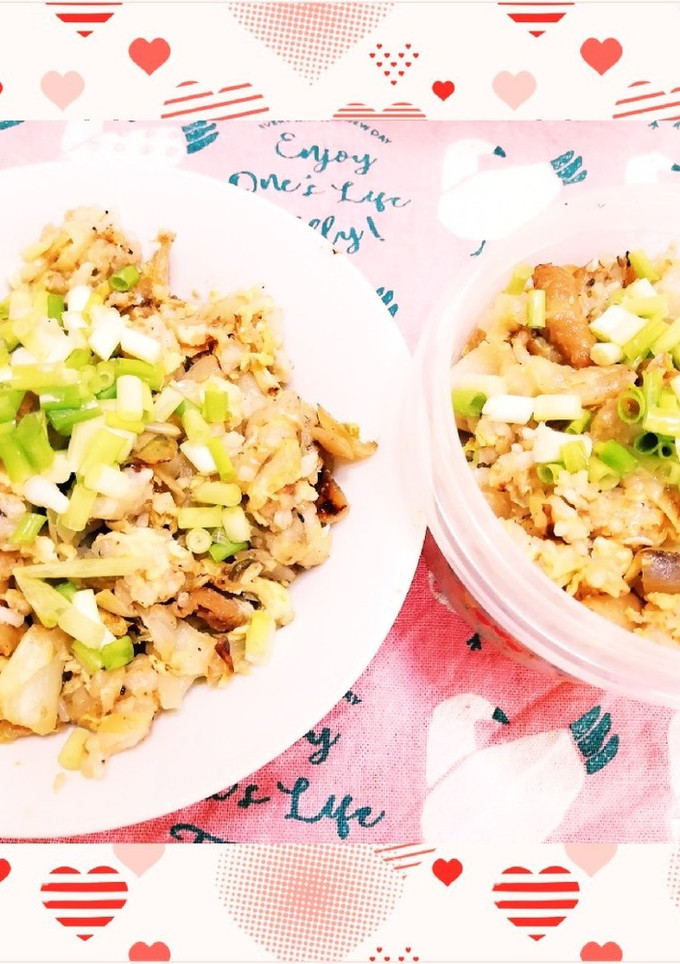 焼き鳥残りで♪卵を生かしたアレンジ炒飯♪-レシピのメイン写真