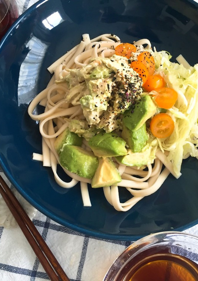 アボカドとささみの冷やしうどん-レシピのメイン写真