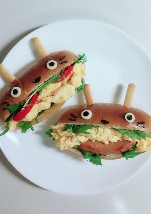 可愛いくて簡単！トトロホットドッグ-レシピのメイン写真
