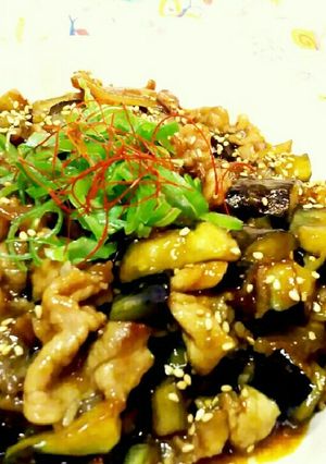 ナスと豚肉のピリ辛こってり味噌炒め-レシピのメイン写真