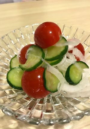 カンタン酢で♪トマトとキュウリの酢の物-レシピのメイン写真
