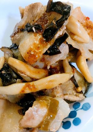 豚バラと高菜の炒めもの-レシピのメイン写真