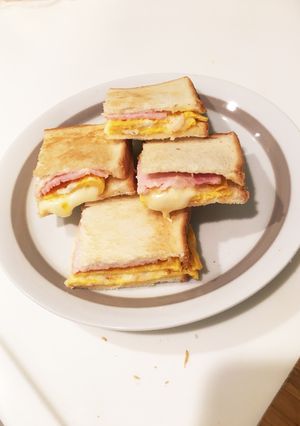ハムたまごチーズサンド-レシピのメイン写真