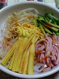 マロニー入り、冷やし中華風サラダ-レシピのメイン写真