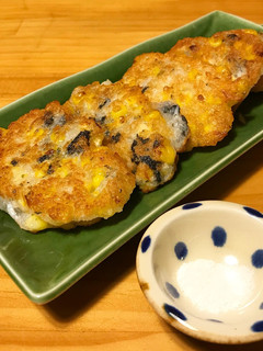 長芋とトウモロコシの落とし焼き-レシピのメイン写真