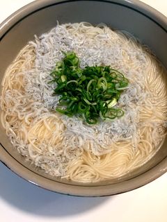 〜しらすあったかそーめん〜-レシピのメイン写真
