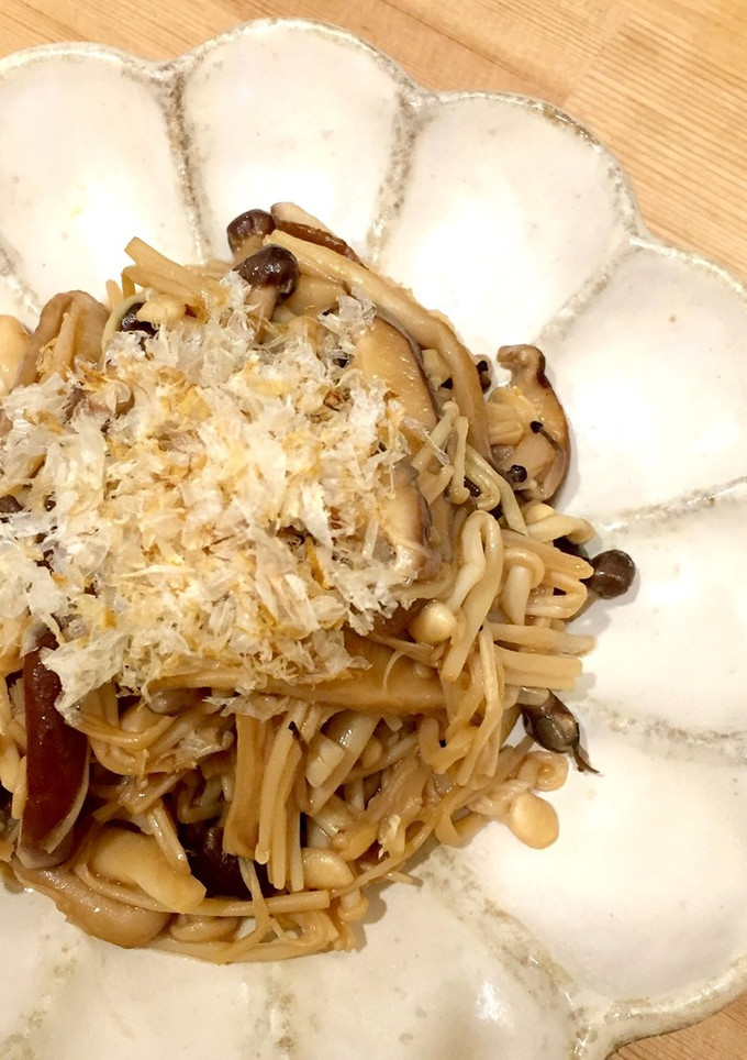 きのこの麺つゆバター炒め-レシピのメイン写真