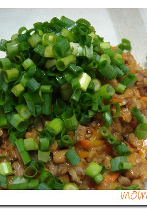 ご飯が進む!★金のつぶ★で納豆坦々♪-レシピのメイン写真