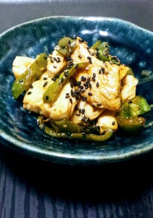 鶏むね肉とピーマンの甘辛炒め-レシピのメイン写真