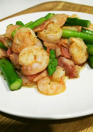 エビとアスパラのバター炒め-レシピのメイン写真