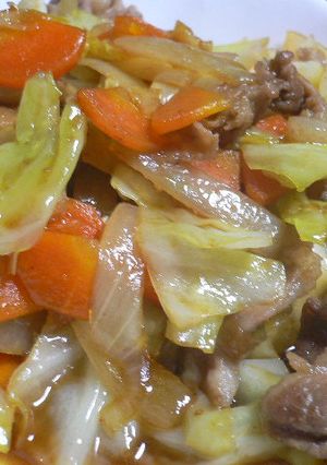 焼肉のたれ「ジャン」で野菜炒め。-レシピのメイン写真
