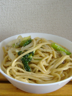 ほうれん草とししゃもパスタ(焼きそば)-レシピのメイン写真