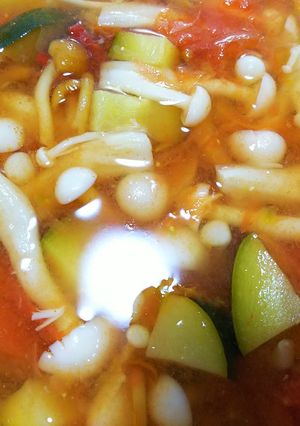 プナピーとトマトの冷製スープ-レシピのメイン写真