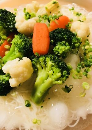 冷やし素麺●温野菜たくさん添え-レシピのメイン写真