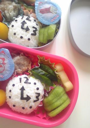年長■お弁当(時計)-レシピのメイン写真