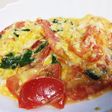 トマトとバジルのスクランブルエッグ