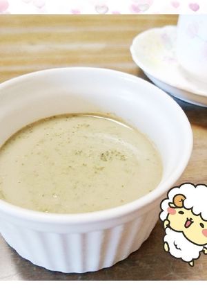 マクロビ☆緑茶の豆乳プリン風-レシピのメイン写真