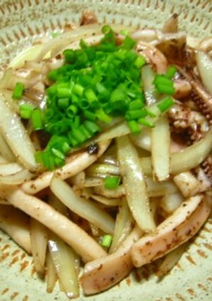 イカの一夜干と玉ねぎのソテー-レシピのメイン写真