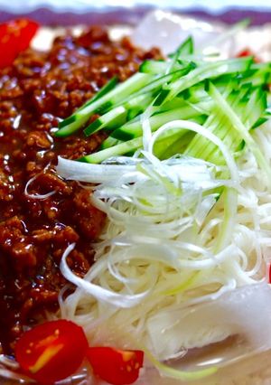 ☆ジャージャー素麺☆ピリ辛味噌ダレ☆-レシピのメイン写真