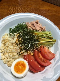 赤味噌だれのピリ辛サラダ冷麺-レシピのメイン写真
